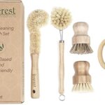 Eco Friendly Kitchen Dish Cleaning Set - Biodegradable and Highly Durable | Perfect for Zero Waste Homes | 5 Piece Set