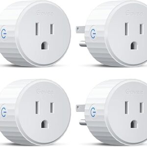 Govee Smart Plug, WiFi Plugs Work with Alexa & Google Assistant, Smart Outlet with Timer & Group Controller, WiFi Outlet for Home, No Hub Required, ETL & FCC Certified, 2.4G WiFi Only, 4 Pack