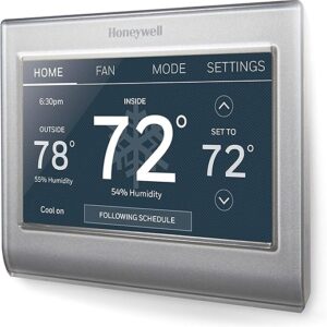 Honeywell Home RTH9585WF1004 Wi-Fi Smart Color Thermostat, 7 Day Programmable, Touch Screen, Energy Star, Alexa Ready, Gray