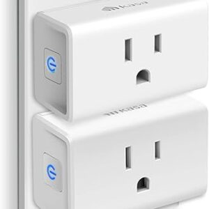 Kasa Smart Plug Ultra Mini 15A, Smart Home Wi-Fi Outlet Works with Alexa, Google Home & IFTTT, No Hub Required, UL Certified, 2.4G WiFi Only, 2 Count (Pack of 1)(EP10P2) , White