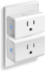 Kasa Smart Plug Ultra Mini 15A, Smart Home Wi-Fi Outlet Works with Alexa, Google Home & IFTTT, No Hub Required, UL Certified, 2.4G WiFi Only, 2 Count (Pack of 1)(EP10P2) , White